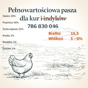 Pasza gotowa dla kur niosek – 17–18 % białka – domowa produkcja – 25 kg