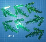 Scrapki Kraków Boże Narodzenie Gałązki papier holograficzny 7 szt. (MC11)