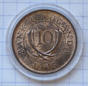 #3145 Uganda 10 centów 1968