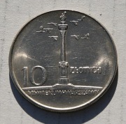 10 zł 1965 VII Wieków Warszawy Kolumna Stan !!! (4)