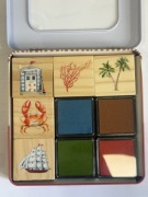 Stemple drewniane motyw morski