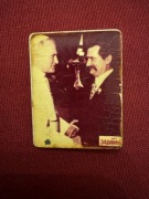 Przypinka z czasów Solidarności znaczek kolekcjonerski Wałęsa i Papież JP2