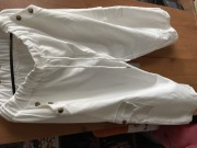 Białe spodnie 3/4 XL