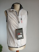 Damska kamizelka rowerowa rh+ zippata biała przeciwiatrowa ultralekka XL