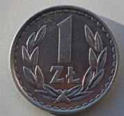 Moneta 1 zł 1986