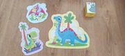 Puzzle Dinozaury dla najmłodszych z gratisem