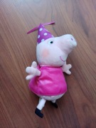 Świnka Peppa w różowej błyszczącej sukience 