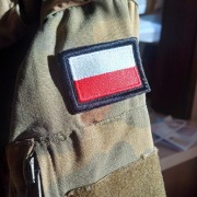 Flaga Polski  na mundur/plecak/kurtkę Haftowana.