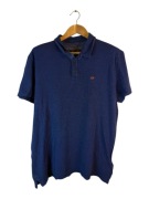 Koszulka polo napapijri niebieska z logiem 3 XL