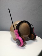 Słuchawki stereo z radio z lat 80 tuner AM/FM unikat vintage 