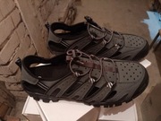 Buty NEKO TREKK Sandały szaro czarne na lekkiej podeszwie