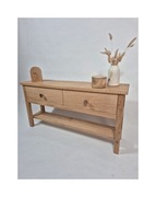 Szafka dębowa RTV – lite drewno, solidna i stylowa