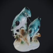 Lippelsdorf GDR Porcelanowa figurka Para Zimorodków 