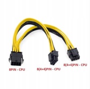 Rozdzielacz Przedłużacz Adapter zasilania CPU / EPS  8 PIN na 2x 8(4+4) PIN