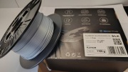Filament PLA SILK 1.75 mm srebrny Platinum ok. 0.4 kg drukarka 3D