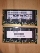 IBM + Toshiba PC 100 2x64MB (128MB) SODIMM SDRAM 144pin