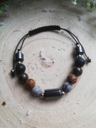 Bransoletka męska z kamieni naturalnych