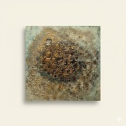 "Miedziany ogień" abstrakcja 