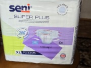 SENI SUPER PLUS PIELUCHOMAJTKI DLA DOROSŁYCH rozmiar XL NA RZEPY 10SZT.