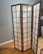 Parawan pokojowy drewniany 3-skrzydłowy 
