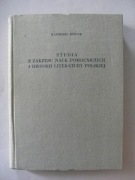 Studia z zakresu nauk pomocniczych i historii literatury polskiej K. Budzyk