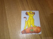 Karteczki do segregatora kartka z notesu albumu Król Lew Simba Disney