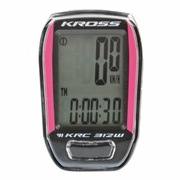 Licznik Kross KRC 312W bezprzewodowy czar-róż