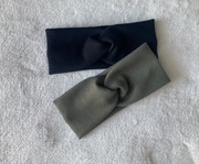 Zestaw opasek dla dziewczynki, czarny i khaki