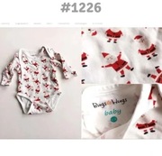 Body świąteczne w Mikołaje 68cm 6-9 miesięcy Bugs & Hugs #1226
