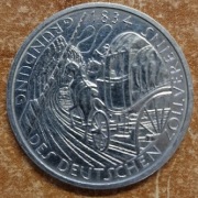 Niemcy, 5 marek, 1984, 150-lecie Niemieckiego Związku Celnego, PL016