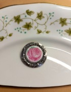 Brosza z porcelany Vintage - rękodzieło, upcycling, unikat 1 szt. 