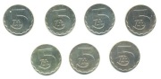 5 zł PRL 1982 do 1988 zestaw