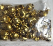 ĆWIEKI METALOWE KROPKI ZŁOTE Z KOLCAMI 6MM 9 MM