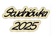 Napis studniówka 2025 55 cm wycinane laserowo czarne napisy