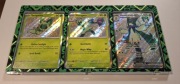 Sprigatito promo 076 + Floragato 077 + Meowscarada ex 078