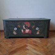 Unikatowa Skrzynia Posagowa – Secesyjna Malatura – Art Nouveau