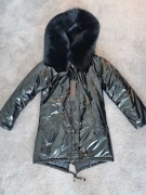 Parka z futrem z lisa S