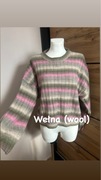 H&M sweter 44 XXL wełna wełniany wool na zimę jesień ciepły cozy