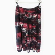 Spódnica w rozmiarze 42 czerwonoczarna