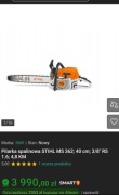 NOWA MOCNA PILARKA PIŁA SPALINOWA STIHL MS 362 40cm 1,6mm 3/8 4,6kM GRATISY