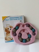 Interaktywna mata logiczna dla psa – zabawka edukacyjna typu puzzle (łapka)