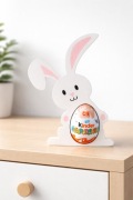 Zajączek stojak na jajko Kinder – dekoracja wielkanocna ok. 20 cm