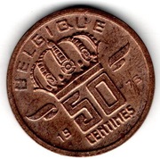 Moneta Belgia 50 centimów 1973 rok