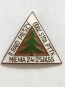 II Rajd Pieszy Oddział Stołeczny PTTK.MIENIA 24-25 IX 1955 