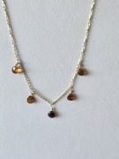 Naszyjnik złoty z szafirami Longido