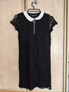 Sukienka koronkowa z kołnierzykiem 