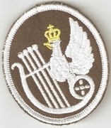 Naszywka Orkiestry Reprezentacyjnej Wojsk Lądowych z Wrocławia.