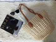 Nowa słomkowa torebka koszyczek 
