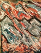 Obraz olejny na płótnie 50 40 ekspresjonizm 