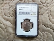 5 zł Głowa kobiety - 1933 r. grading NGC  